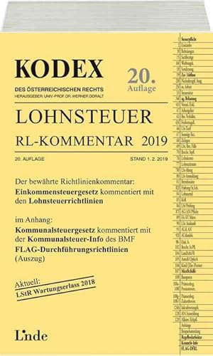 Bild des Verkufers fr KODEX Lohnsteuer Richtlinien-Kommentar 2019 zum Verkauf von AHA-BUCH