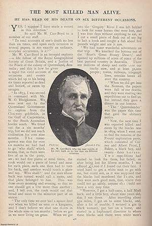 Image du vendeur pour The Most Killed Man Alive, Mr. W. Carr-Boyd, fellow of the Royal Geographical Society. He has read of his death on six different occasions. This is an original article from the Penny Pictorial Magazine, 1899. mis en vente par Cosmo Books