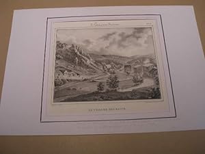 AUVERGNE : PUY-DE-DOME : SAINT-NECTAIRE ET SES ENVIRONS LE VILLAGE DES BAINS LITHOGRAPHIE