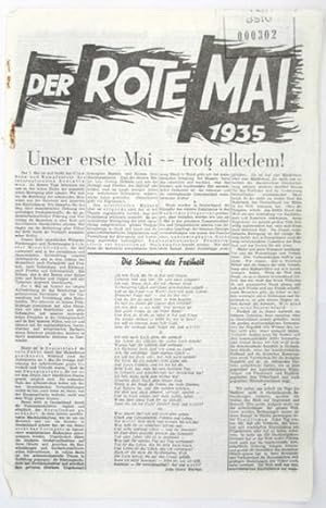 Der Rote Mai 1935. Unser erste Mai - - trotz alledem! [Sozialistische Aktion, Mainummer].