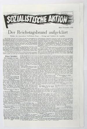 Sozialistische Aktion. Mitte Dezember 1934.