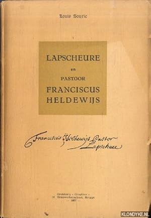 Image du vendeur pour Lapscheure en pastoor Franciscus Heldewijs mis en vente par Klondyke