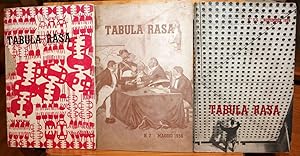 Tabula rasa. Rassegna critica di vita contemporanea. Anno 1, numeri 1, 2, 3-4. Marzo, Maggio, Nov...