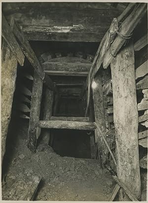 Underground Paris Egouts Sewers catacombs construction Old Photo 1932 #15