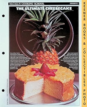 McCall's Cooking School Recipe Card: Desserts 7 - Cheesecake : Replacement McCall's Recipage or R...