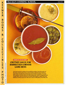 McCall's Cooking School Recipe Card: Sauces 7 - Chutney Sauce For Barbecued Cornish Game Hens : R...