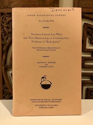 Image du vendeur pour Northern Eskimo Law Ways and Their Relationship to Contemporary Problems of "Bush Justice" Some Preliminary Observations on Structure and Function; ISEGR Occasional Papers No. 10, July 1973 mis en vente par Long Brothers Fine & Rare Books, ABAA