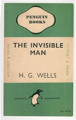 HG Wells The Invisible Man Post WW2 1946 Edition Book Postcard