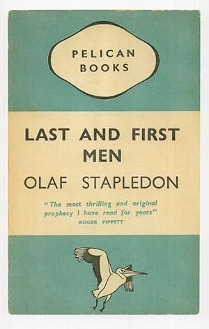 Olaf Stapledon Last & First Men 1937 Science Fiction Book Postcard