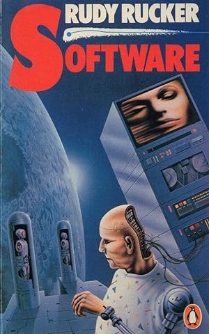 Rudy Rucker Software 1985 Science Fiction Book Postcard