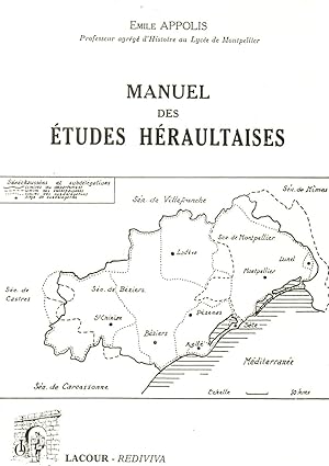 Image du vendeur pour Manuel des etudes Heraultaises mis en vente par JP Livres