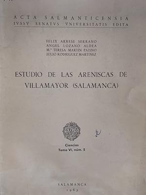 Imagen del vendedor de Estudio de las areniscas de Villamayor (salamanca) a la venta por MUNDUS LIBRI- ANA FORTES