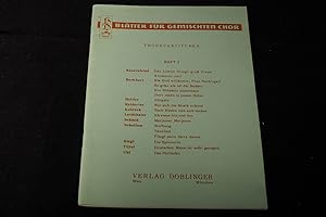 Bild des Verkufers fr Bltter fr Gemischten Chor Probepartituren Heft 2. zum Verkauf von Versandantiquariat Ingo Lutter