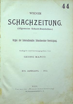 Wiener Schachzeitung 16. Jahrgang, 1913