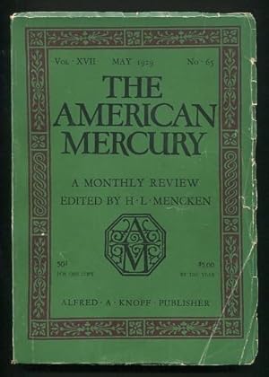 Bild des Verkufers fr The American Mercury (May 1929) zum Verkauf von ReadInk, ABAA/IOBA