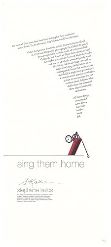 Sing Them Home [Broadside]