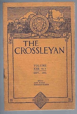 Image du vendeur pour The Crossleyan Volume XXII No.3 Sept 1941 mis en vente par Lazy Letters Books