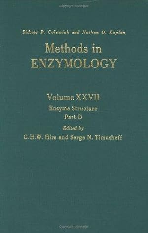 Enzyme Structure, Part D (Volume 27) (Methods in Enzymology (Volume 27))