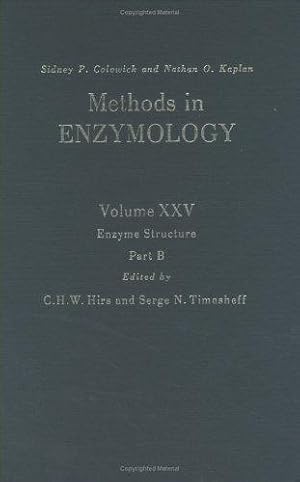 Enzyme Structure, Part B (Volume 25) (Methods in Enzymology (Volume 25))