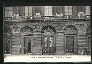 Ansichtskarte Paris, Hôtel des Monnaies, Détail de la Facade