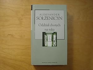 Imagen del vendedor de Oddzial chorych na raka a la venta por Polish Bookstore in Ottawa