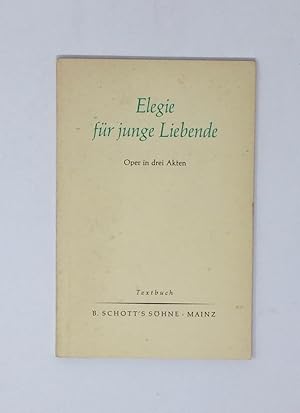 Seller image for Elegie fur junge Liebende for sale by Neil Pearson Rare Books