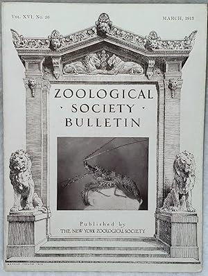 Zoological Society Bulletin, Vol. XVI. No. 56, March, 1913 (Aquarium Number)