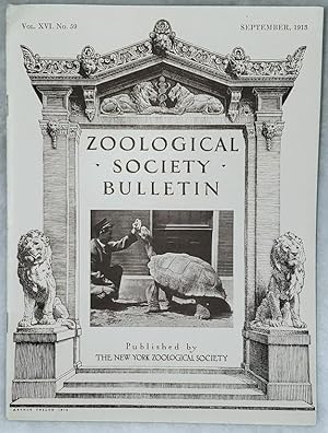 Zoological Society Bulletin, Vol. XVI. No. 59, September, 1913