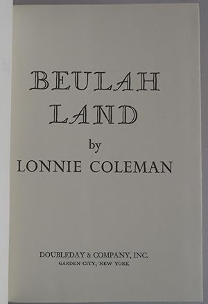 Seller image for Beulah Land for sale by Sklubooks, LLC