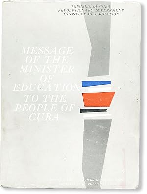 Seller image for Message of the Minister of Education to the People of Cuba for sale by Lorne Bair Rare Books, ABAA