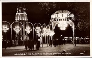 Image du vendeur pour Ansichtskarte / Postkarte London City England, The Gardens at night, Festival Pleasure Gardens, Battersea mis en vente par akpool GmbH