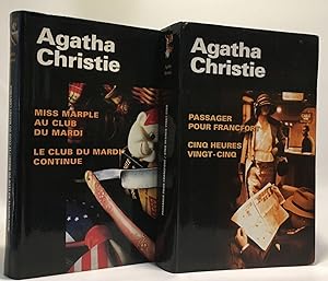 Image du vendeur pour Miss Marple au club du mardi; Le club du mardi continue + Passager pour Francfort; Cinq heures vingt-cinq --- 2 livres mis en vente par crealivres