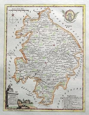 Antique Map WARWICKSHIRE, Thomas Kitchin, Original c1780