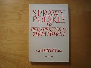Seller image for Sprawy polskie w perspektywie swiatowej for sale by Polish Bookstore in Ottawa