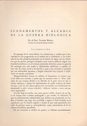 Image du vendeur pour FUNDAMENTOS Y ALCANCE DE LA GUERRA BIOLOGICA (EXTRAIDO ORIGINAL DEL AO 1953, ESTUDIO COMPLETO TEXTO INTEGRO) mis en vente par Libreria 7 Soles