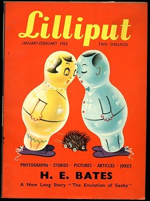 Imagen del vendedor de Lilliput: The Pocket Magazine For Everyone | Volume 32 No. 2 | Issue No. 188 | January - February, 1953 | H. E. Bates 'The Evolution of Saxby'; Fred Thorpe 'Pyekrust Strikes Again'; Dal Stivens 'The Great Golden Cod'; Patrick Campbell 'Lemon Bites Boy'. a la venta por Little Stour Books PBFA Member