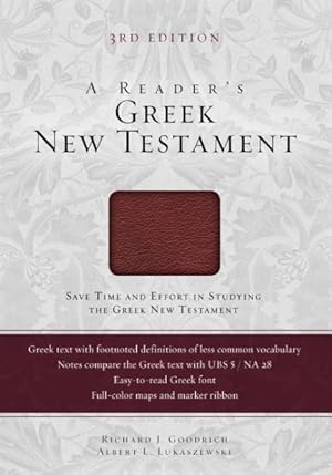 Immagine del venditore per A Reader's Greek New Testament -Language: Greek venduto da GreatBookPricesUK