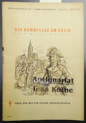 Der Kommissar am Rhein - Textillustration von Rudolf Meissner / Volk und Wissen Sammelbücherei : ...