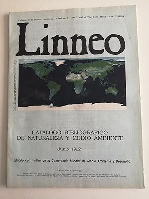 Linneo : catálogo bibliográfico de naturaleza y medio ambiente, junio 1992