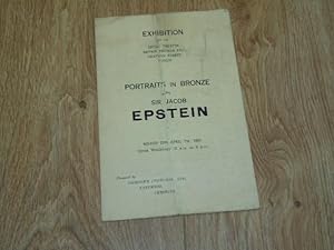 Seller image for Exhibition Portraits in Bronze By Sir Jacob Epstein for sale by Dublin Bookbrowsers