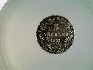Münze Hessen 3 Kreuzer, 1841