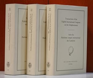 Transactions of the Eighth International Congress on the Enlightenment. Actes du Huitieme congrès...