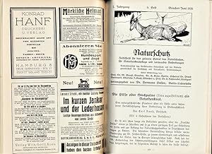 Naturschutz, 7. Jahrg. 1926 Heft 1-12 : Zeitschrift für das gesamte Gebiet des Naturschutzes, Nat...