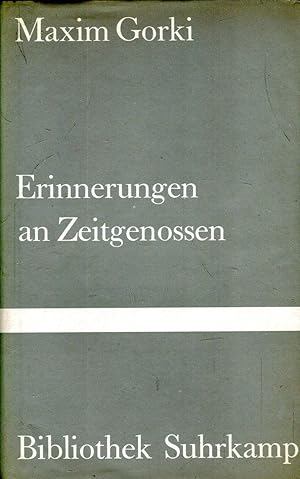 Bild des Verkufers fr Erinnerungen an Zeitgenossen zum Verkauf von Versandantiquariat Brigitte Schulz