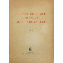 Bild des Verkufers fr Scritti giuridici in memoria di Ageo Arcangeli zum Verkauf von Libreria Antiquaria Giulio Cesare di Daniele Corradi