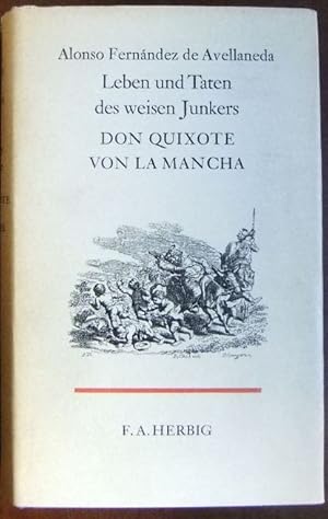 Bild des Verkufers fr Leben und Taten des weisen Junkers Don Quixote von La Mancha. : Mit Kupferstichen von Daniel Chodowiecki. zum Verkauf von Antiquariat Blschke