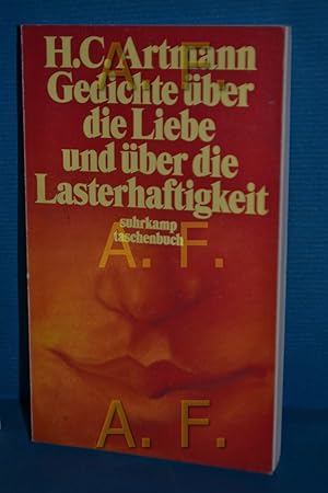 Bild des Verkufers fr Gedichte ber die Liebe und ber die Lasterhaftigkeit Ausgew. von Elisabeth Borchers / Suhrkamp Taschenbuch , 1033 zum Verkauf von Antiquarische Fundgrube e.U.