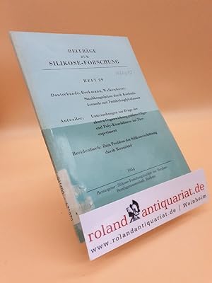 Imagen del vendedor de Beitrge zur Silikose-Forschung a la venta por Roland Antiquariat UG haftungsbeschrnkt