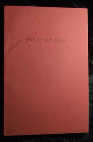 Seller image for Ernst Beutler : 1885 - 1960. Freies Dt. Hochstift ; Frankfurter Goethe-Museum. Mit Beitr. von Jrgen Behrens . [Hrsg. von Christoph Perels] for sale by Roland Antiquariat UG haftungsbeschrnkt