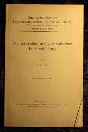 Bild des Verk�ufers f�r Zur slavischen und germanischen Formenbildung Sitzungsberichte / Bayerische Akademie der Wissenschaften, Philosophisch-Historische Klasse. zum Verkauf von Roland Antiquariat UG haftungsbeschr�nkt